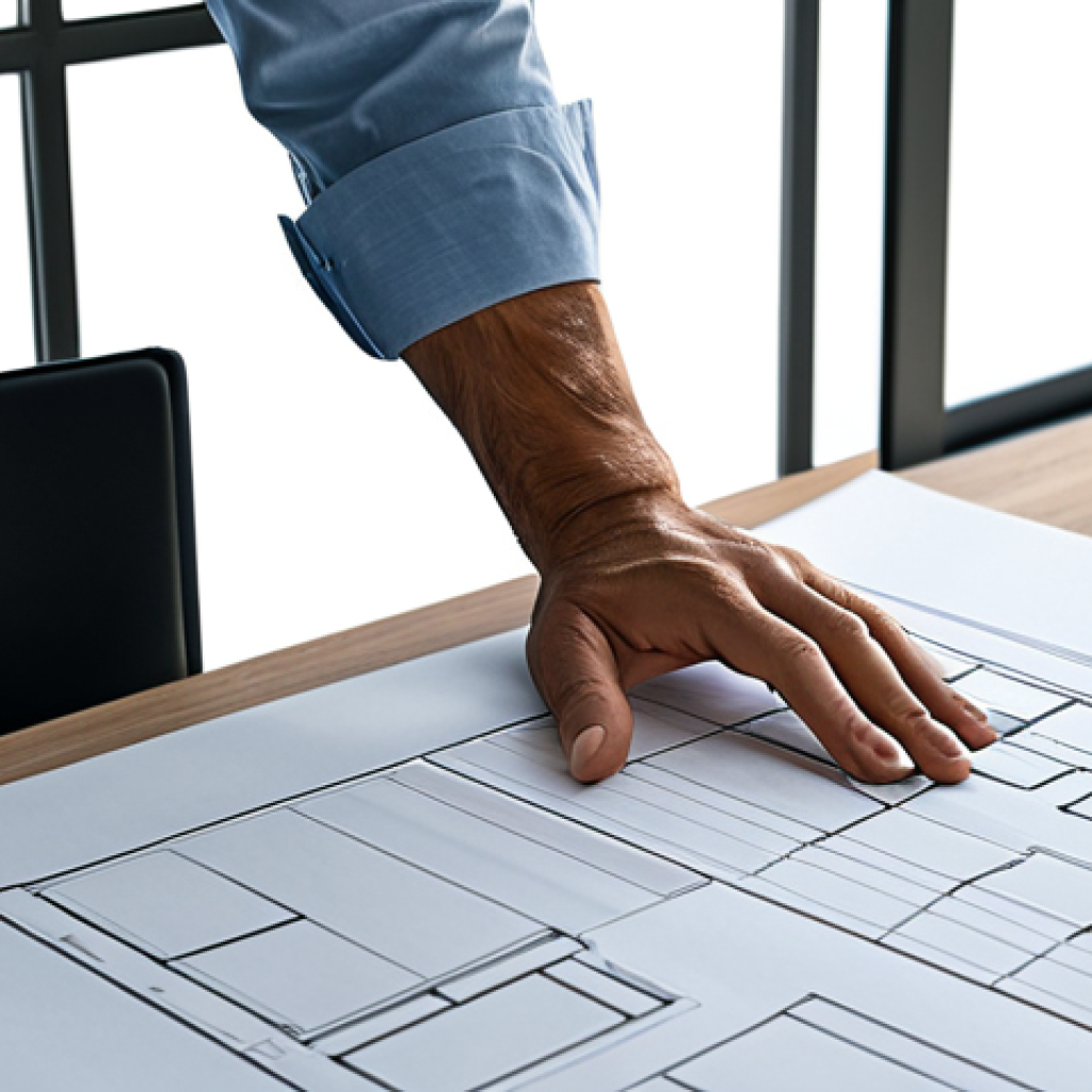 **

"A professional architect, fully clothed in modest office attire, reviewing blueprints at a sunlit desk in a modern, minimalist office, appropriate content, safe for work, perfect anatomy, correct proportions, well-formed hands, proper finger count, natural pose, professional, family-friendly."

**