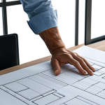 **

"A professional architect, fully clothed in modest office attire, reviewing blueprints at a sunlit desk in a modern, minimalist office, appropriate content, safe for work, perfect anatomy, correct proportions, well-formed hands, proper finger count, natural pose, professional, family-friendly."

**
