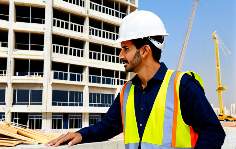 **
"A professional engineer, fully clothed in appropriate work attire (hard hat, safety vest, modest work clothes), inspecting a construction site in Dubai, UAE. Modern architecture in the background. Safe for work, appropriate content, perfect anatomy, correct proportions, natural pose, professional, family-friendly, high quality."
**